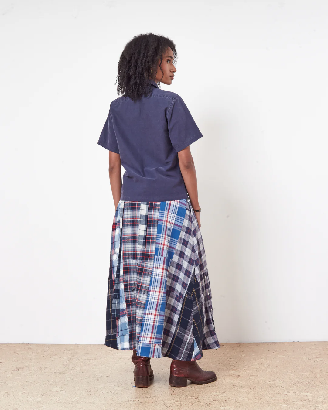 Flannel Wrap Skirt - Image 2