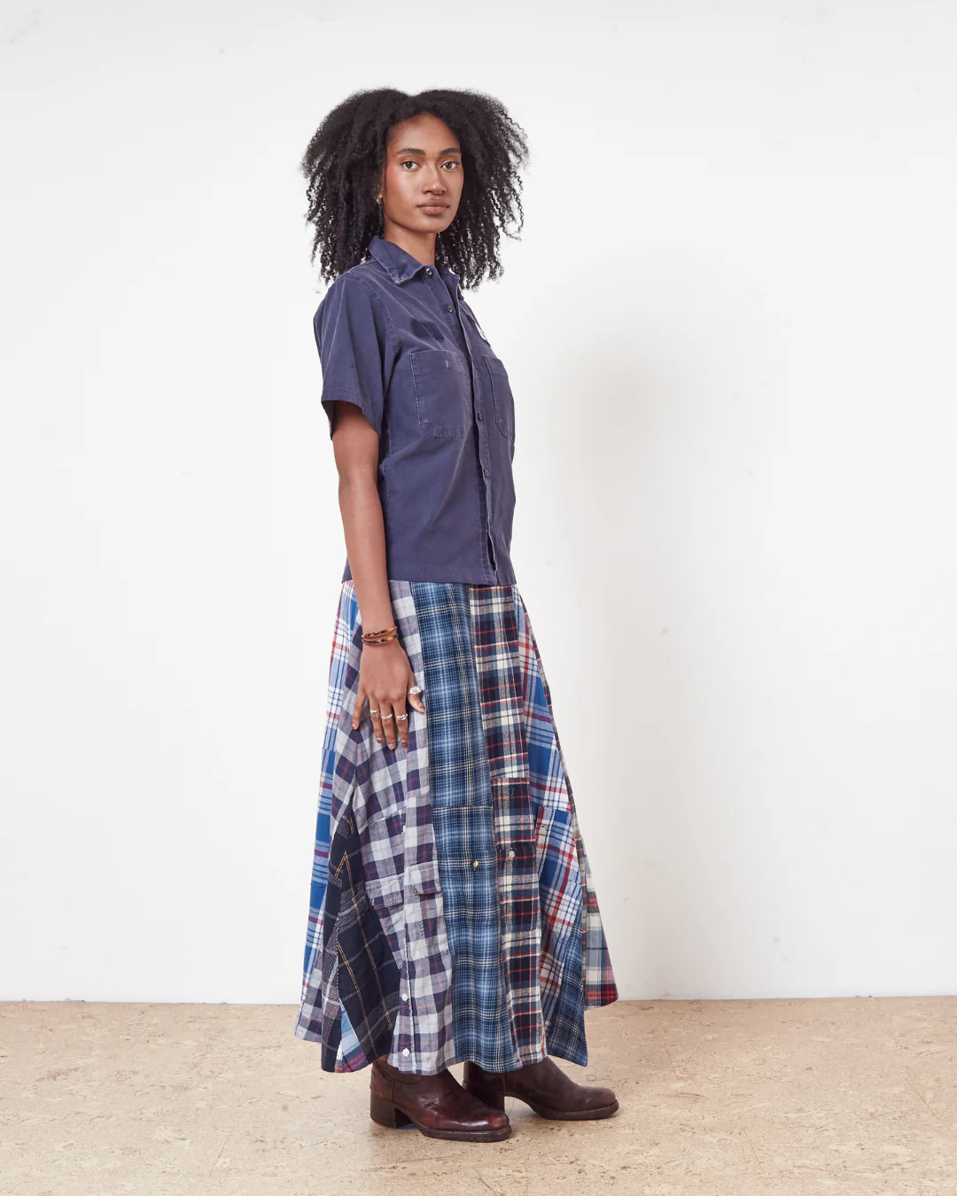 Flannel Wrap Skirt - Image 3